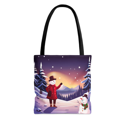 Happy Snowman Tote Bag