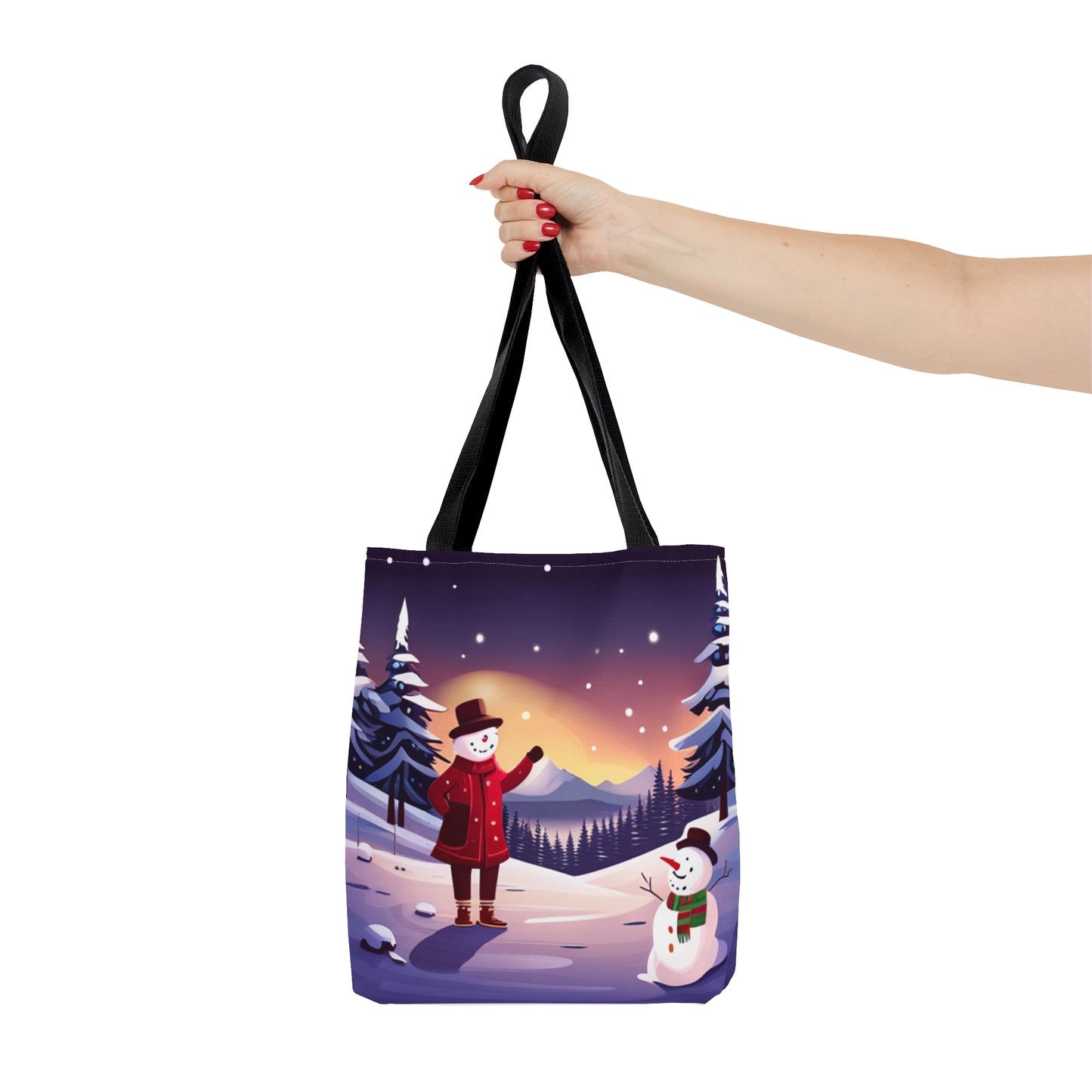 Happy Snowman Tote Bag