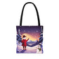 Happy Snowman Tote Bag