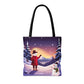 Happy Snowman Tote Bag