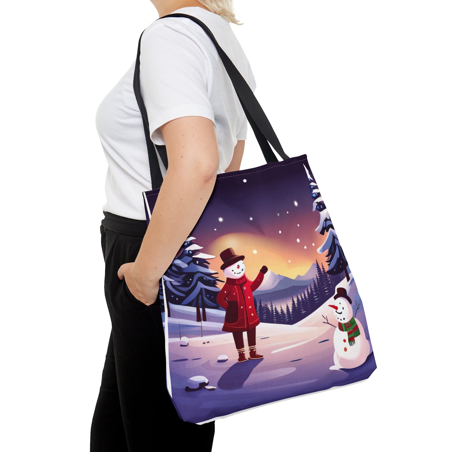 Happy Snowman Tote Bag