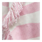 Zebra Natural/Pink 48X60 Rayon Throw Blanket