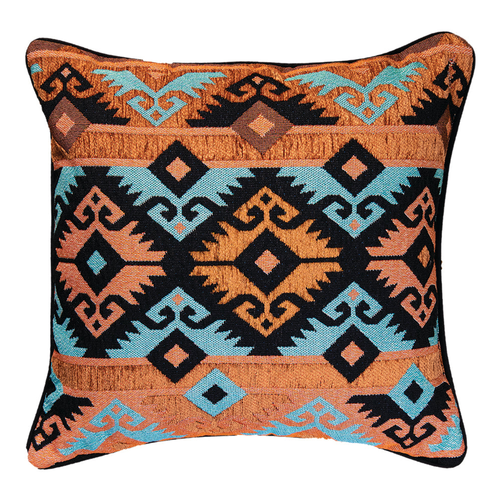 Southwest Pattern Tapestry Pillow 17"x17" Throw Pillow