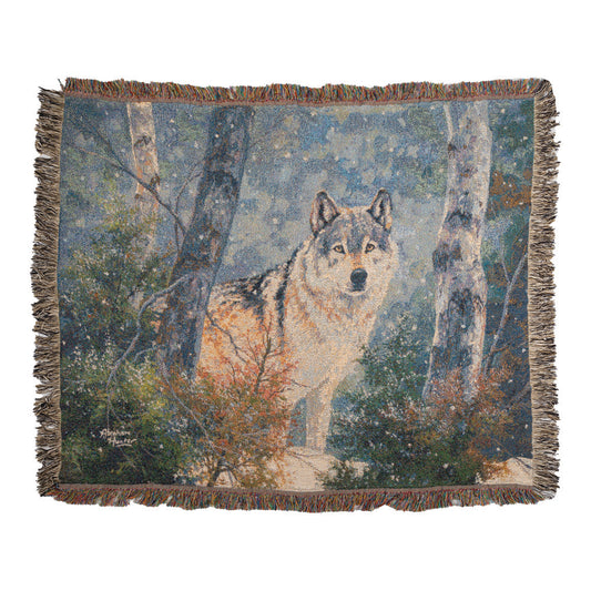 Snowy Silence Tapestry Throw 60x50 Woven Throw