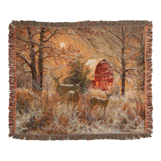 Winter Moonlight Tapestry Throw 60x50 Woven Throw