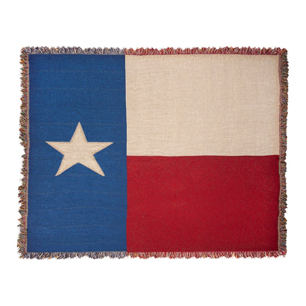 Lone Star Flag Tapestry Throw 50"x60" 100% Cotton