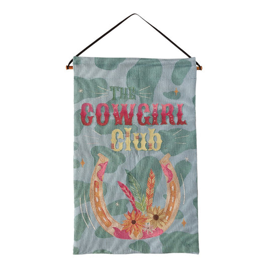 Cowgirl Club Wallhanging 17x25 Tapestry