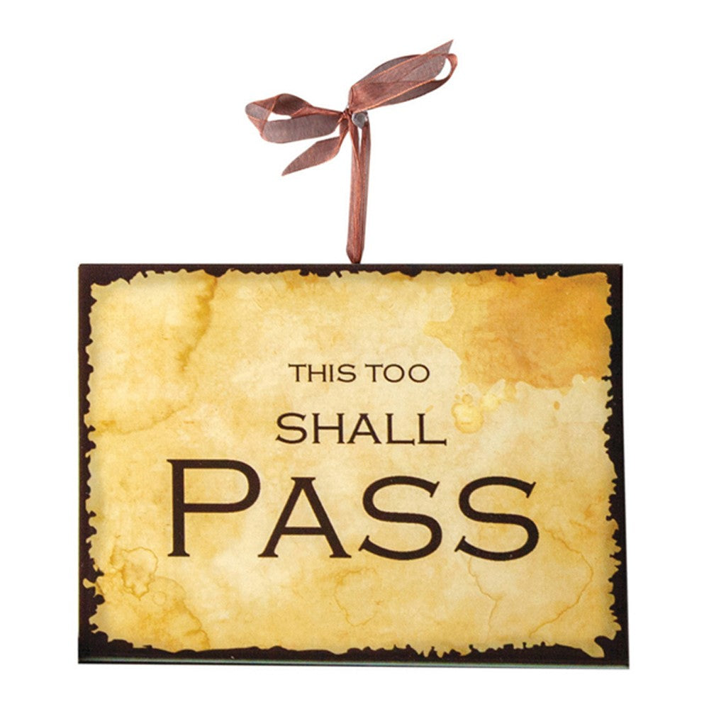 Shall Pass - Inspirational Plaque Set of 3