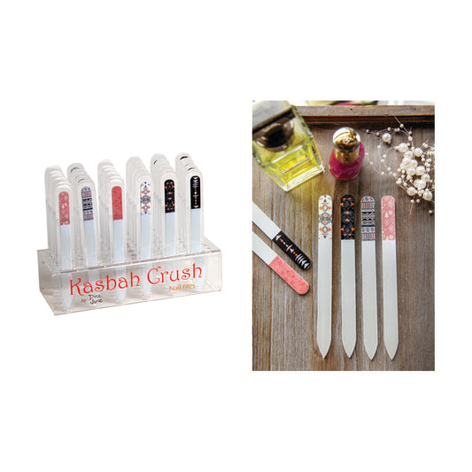 Kasbah Crush  Printed Glass Nail File Assorted set of 36