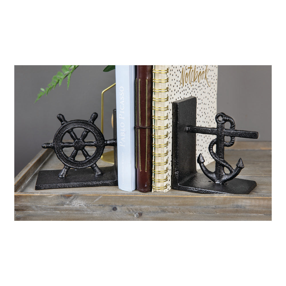 Nautical Cast Iron Bookends Set of 2