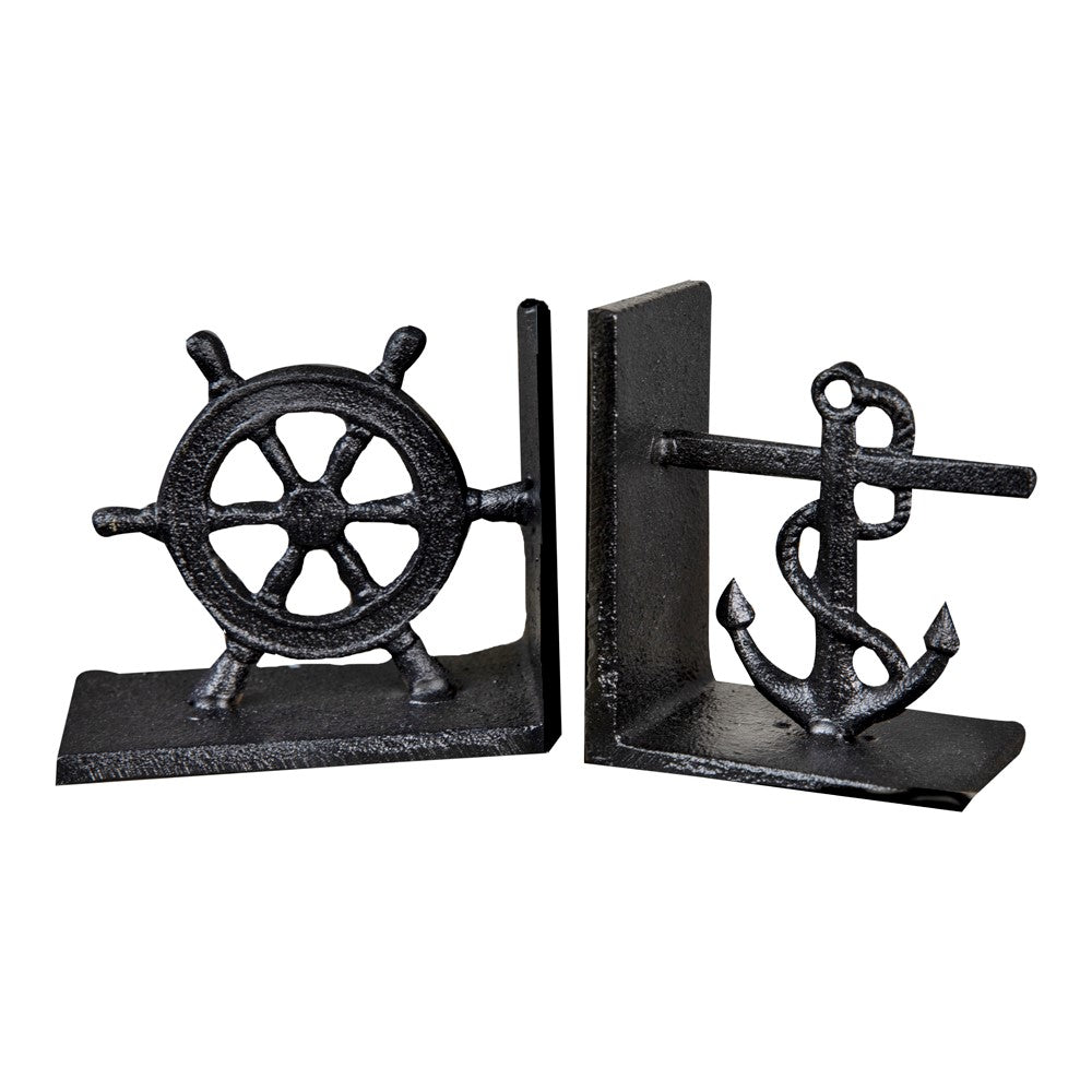 Nautical Cast Iron Bookends Set of 2