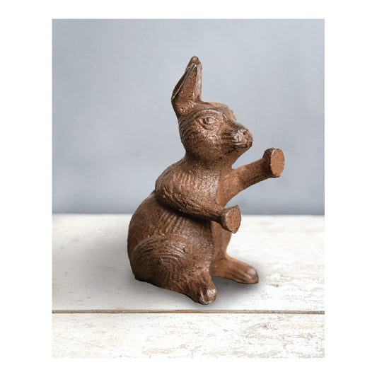 Cast Iron Bunny Door Stop Set of 2