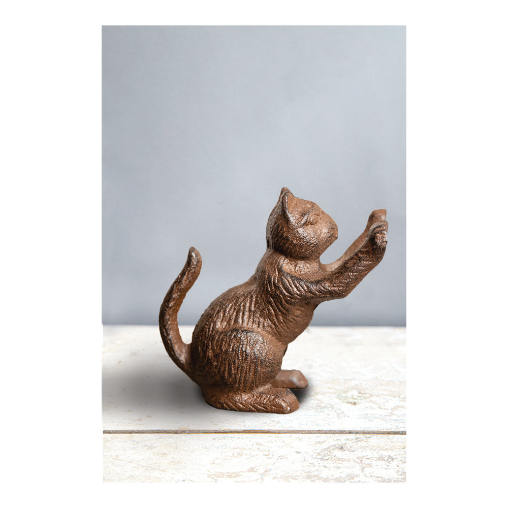 Cast Iron Cat Doorstop Set of 2