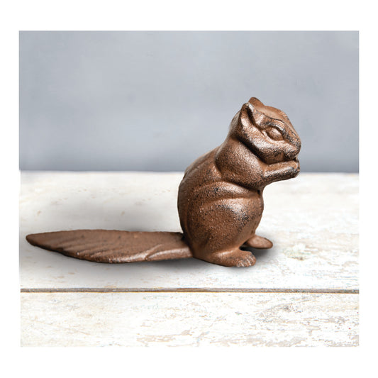 Cast Iron Squirrel  Door Stop Set of 2