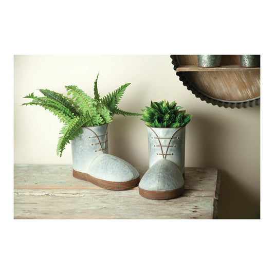 Metal Boots Planter Set of 2