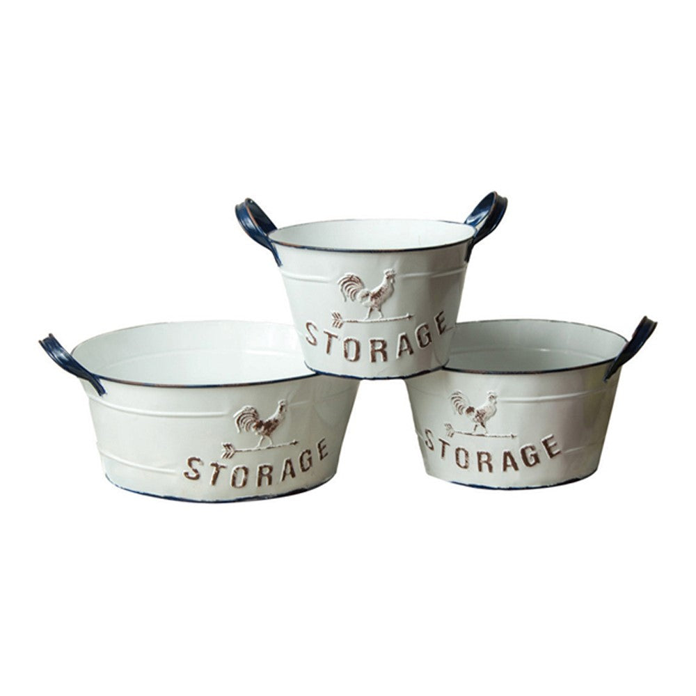 Enamel Pot Asst Set of 3