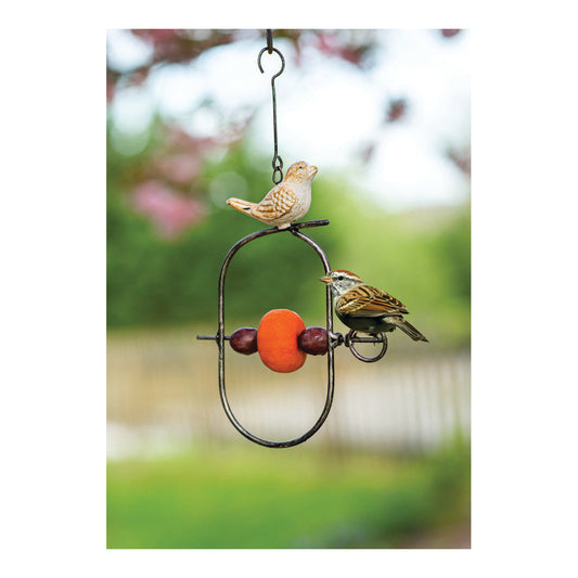 Vogel Cast Iron Cream Bird - Bird Feeder Set of 2