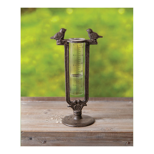 Tweet Home Metal Bird Rain Guage Set of 2