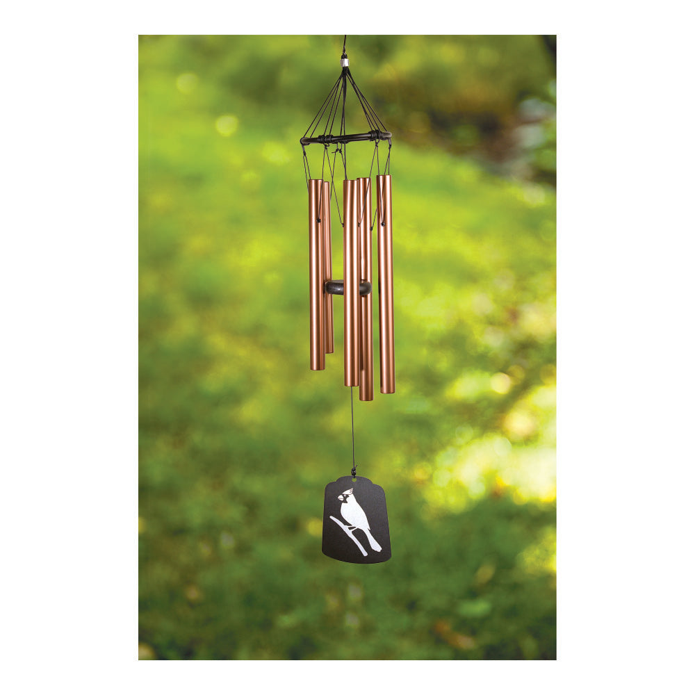 Inspirational Wind Chime Bronz Ring - Cardinal