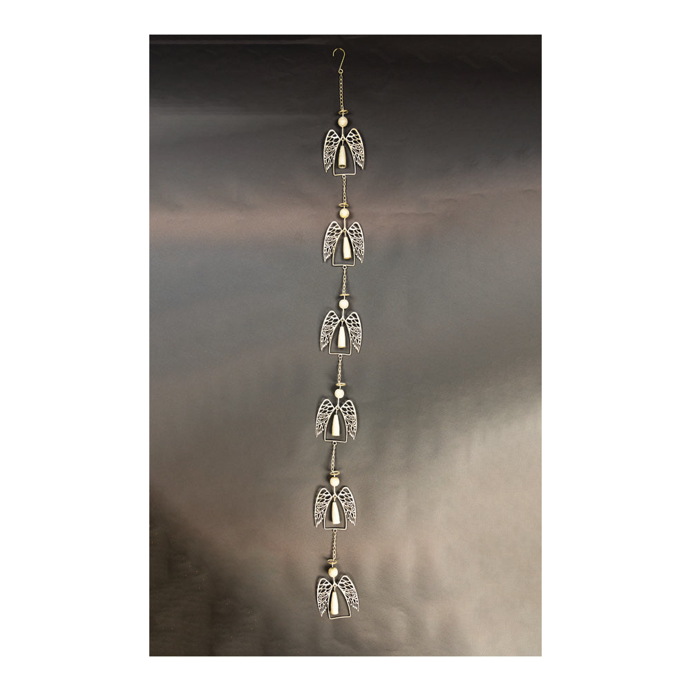 Angel Metal Rain Chain - Cream