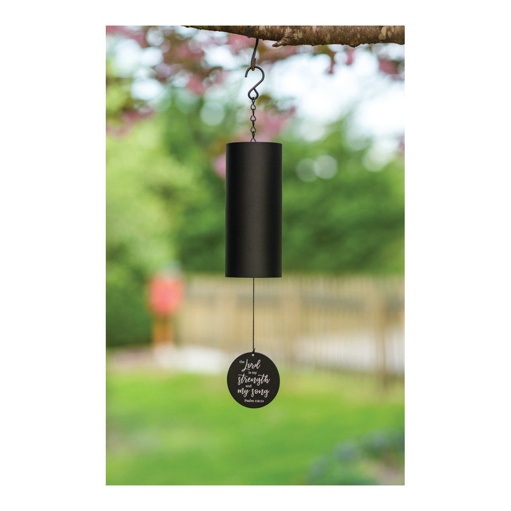 Metal Cylinder Inspirational Windchime