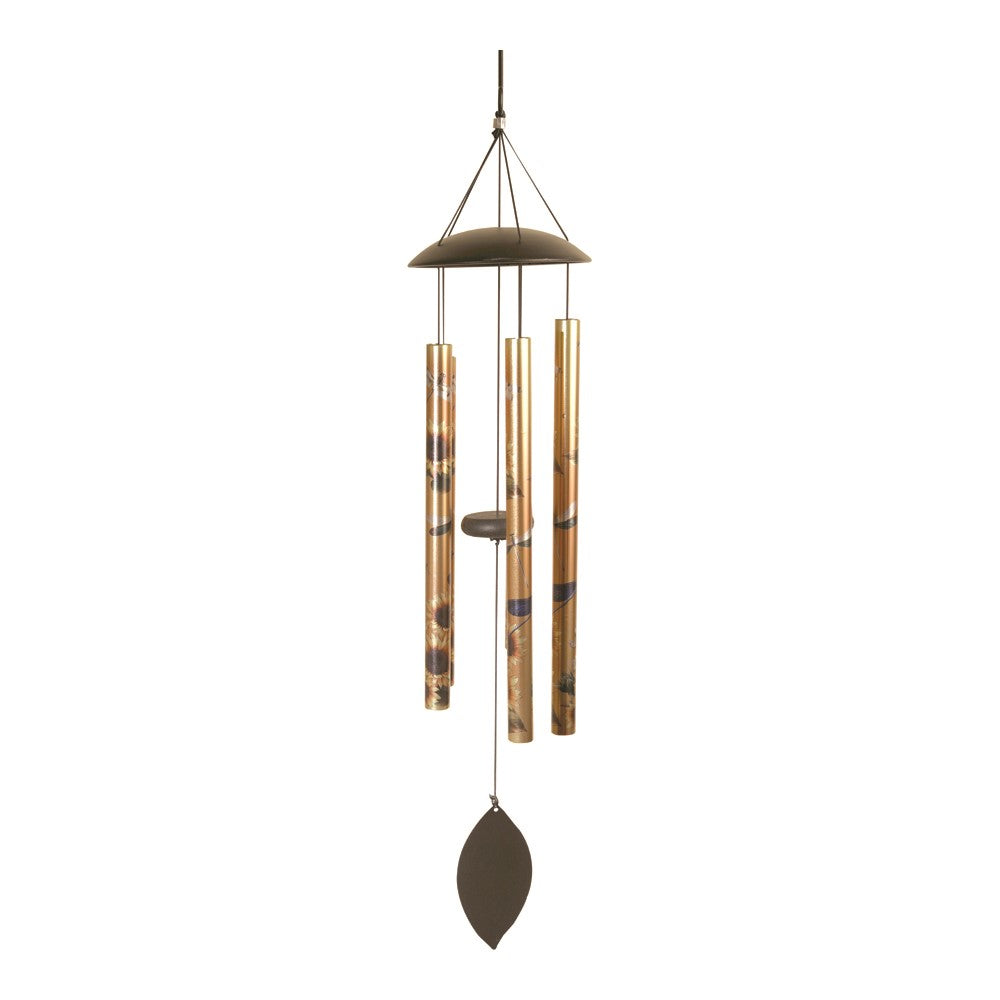 Metal Windchime - Gold Sunflower