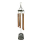 Inspirational Wind Chime Bronze W/ Cap  You Shall Find Refuge