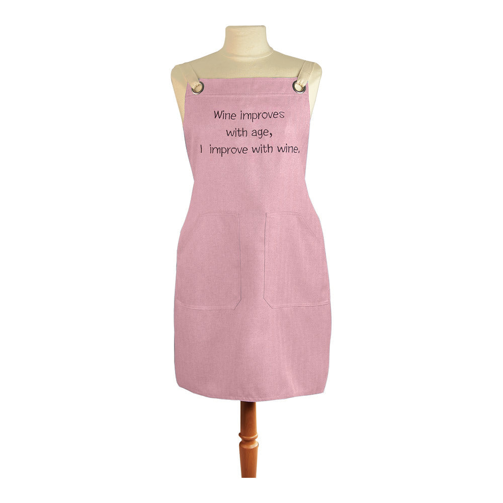 Wine Improves With Age Women's Apron