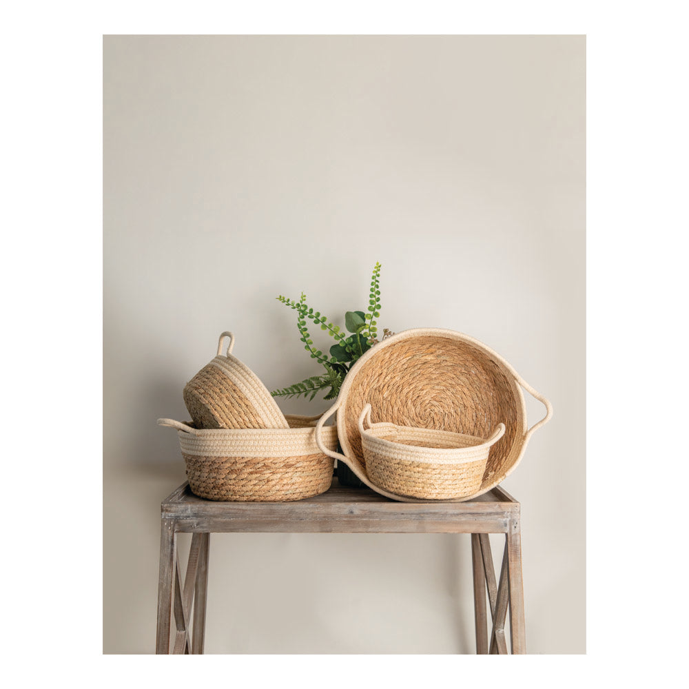 Woven Basket Cream Set of 4