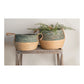 Woven Basket Green Set of 2