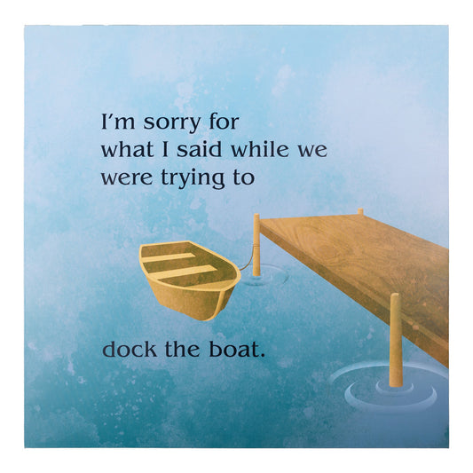 Docking The Boat Indoor/Outdoor Canvas Art 24 X 24