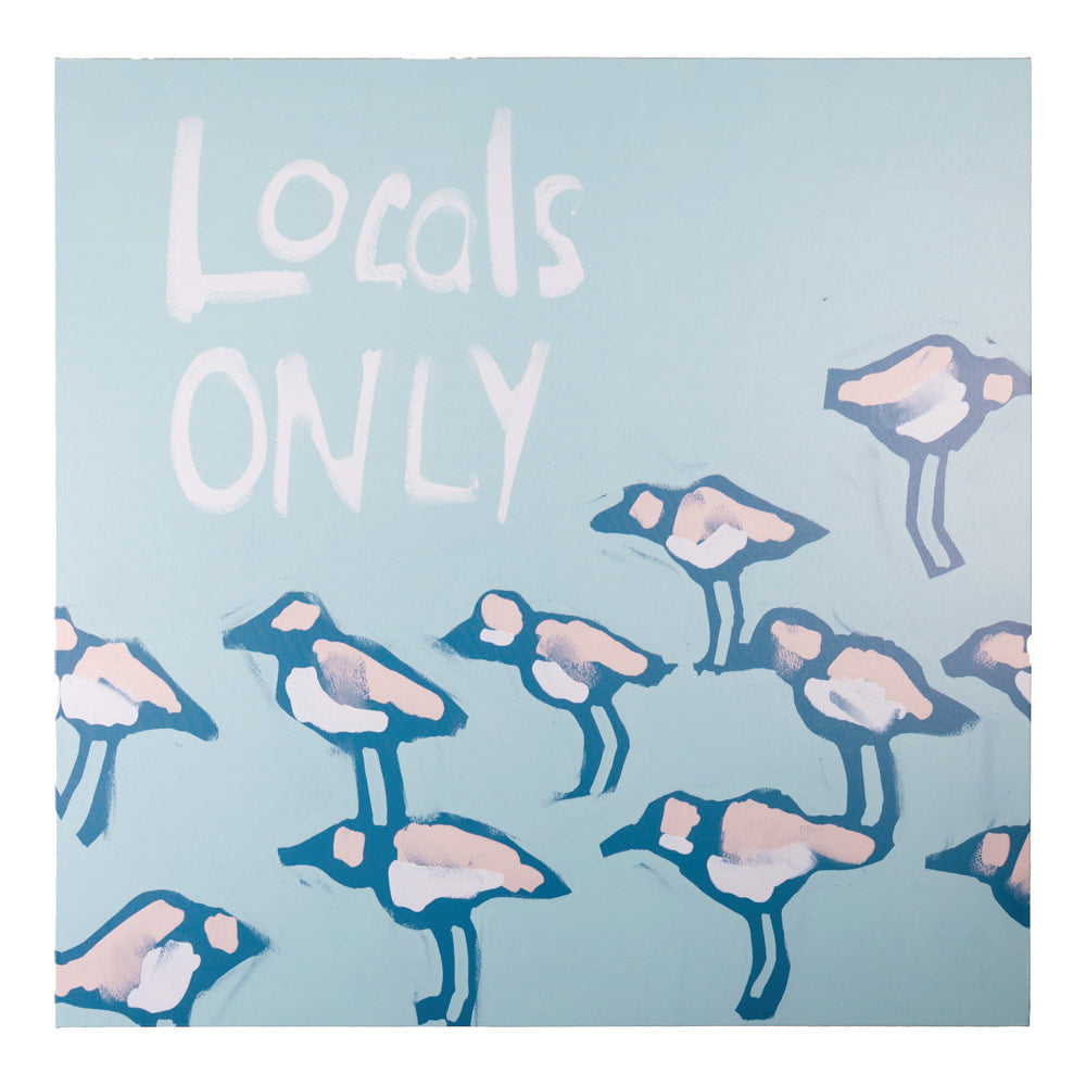 Locals Only  Indoor/Outdoor Canvas Art 24 X 24