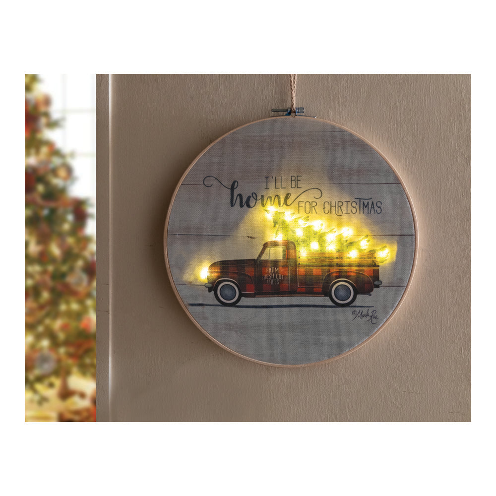 Led Wall Hanging Round - Truck Set of 2