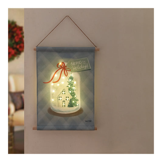 Led Wall Hanging - Snow Globe