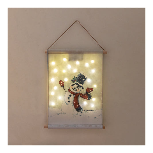 Led Wall Hanging - Snowman