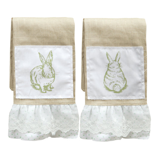 Bunnies Tea Towel Assorted Set of 2