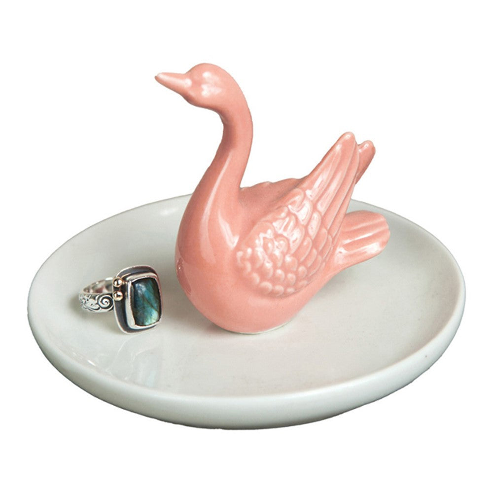 Swan Ceramic Ring Dish Set of 4