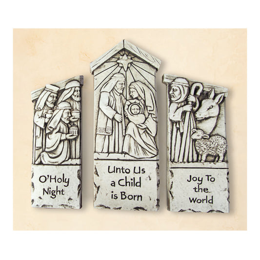 Nativity Plaque Set of 3