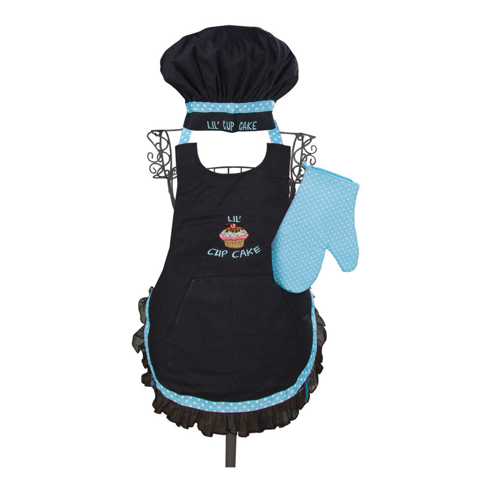 Lil Cupcake Chef 3 piece Set Aqua