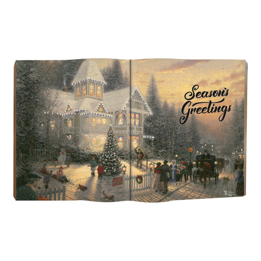 Thomas Kinkade Victorian Christmas - Fiber Optic Book