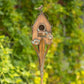 62.6 inch Tall Cottage Style Birdhouse Garden Stake in Antique Copper