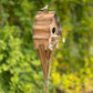 62.6 inch Tall Cottage Style Birdhouse Garden Stake in Antique Copper