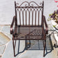 Valley Forge Iron Garden Arm Chair in Antique Bronze