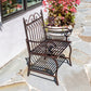 Valley Forge Iron Garden Arm Chair in Antique Bronze