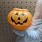 Vintage 1960's Blow Mold Ghost with Jack o Lantern- General Foam Plastics