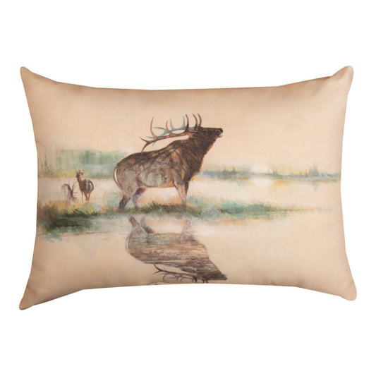 Elk Reflections Climaweave Pillow 18"x13"