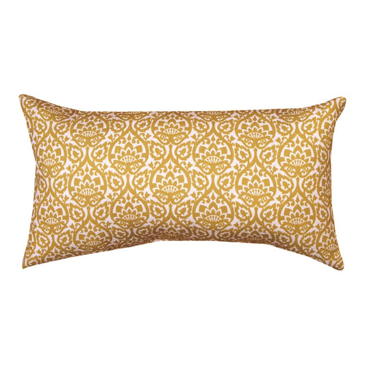 Quiet Gold Rectangle Pillow 17"x9" Throw Pillow