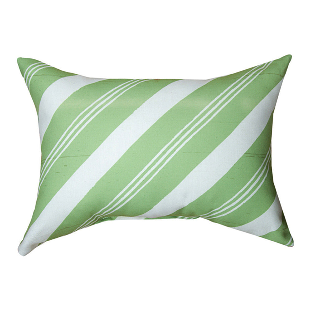 Holiday Signs Candy Cane Climaweave Pillow 18"x13" Indoor/Outdoor