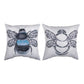 Bee Noir 18 Pillow Climaweave Indoor/Outdoor