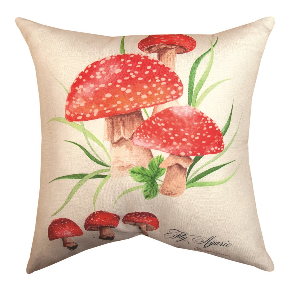 Botanical Print Butterfly Climaweave Pillow 18" Indoor/Outdoor